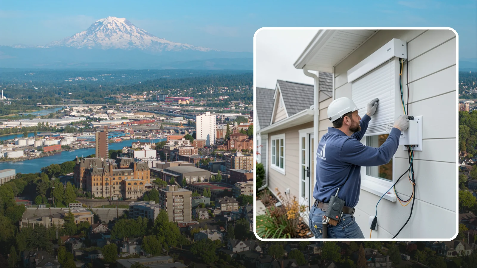 Motorized Shade Installation in Tacoma, Pierce County, WA - We install motorized shades that manage light, privacy, and energy with a tap or an automated schedule.