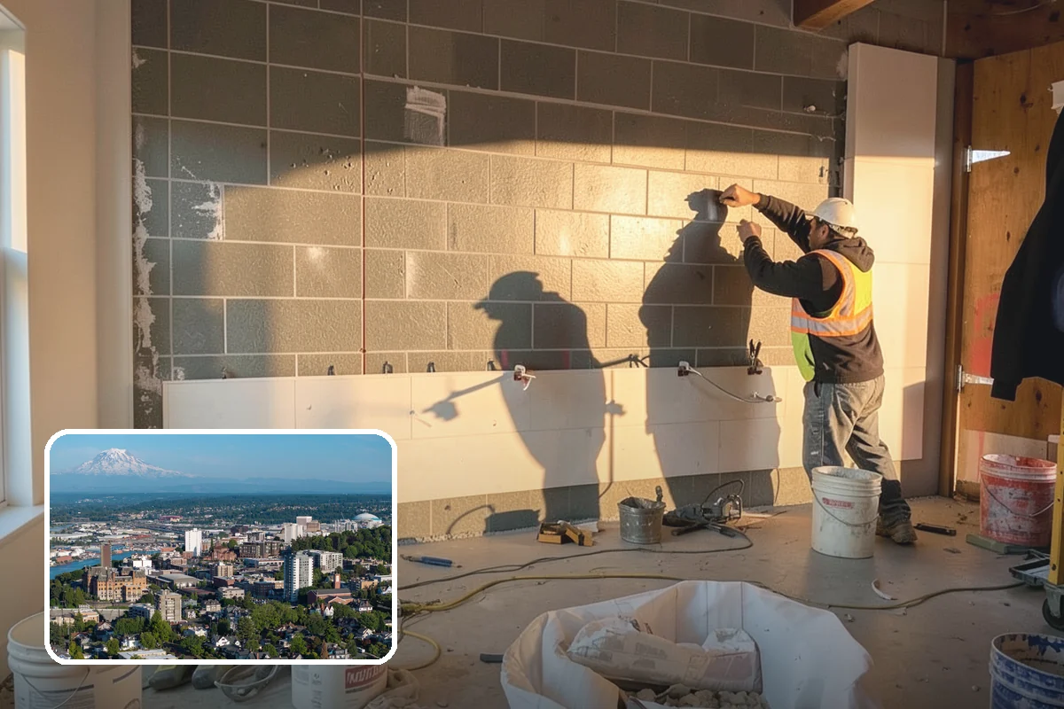 Motorized Shade Installation in Tacoma, Pierce County, WA - Effortless light and privacy control at a tap