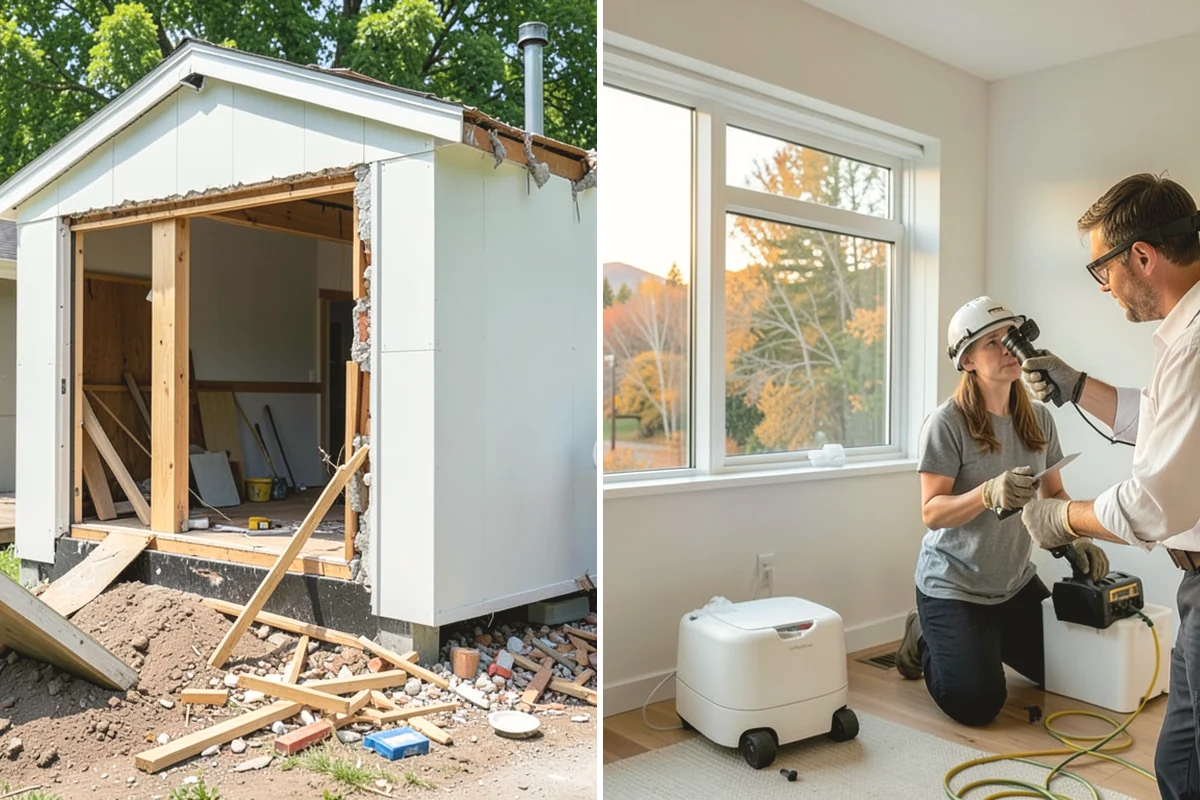 Mudroom Addition in Black Diamond, King County, WA - Plan placement at a main or garage entry