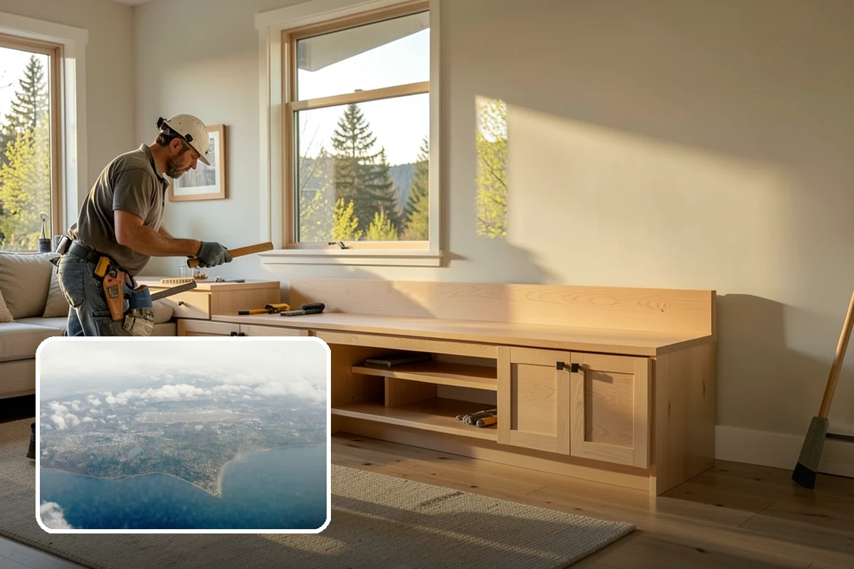 Mudroom Addition in Burien, King County, WA - Contains wet and muddy gear at the entry