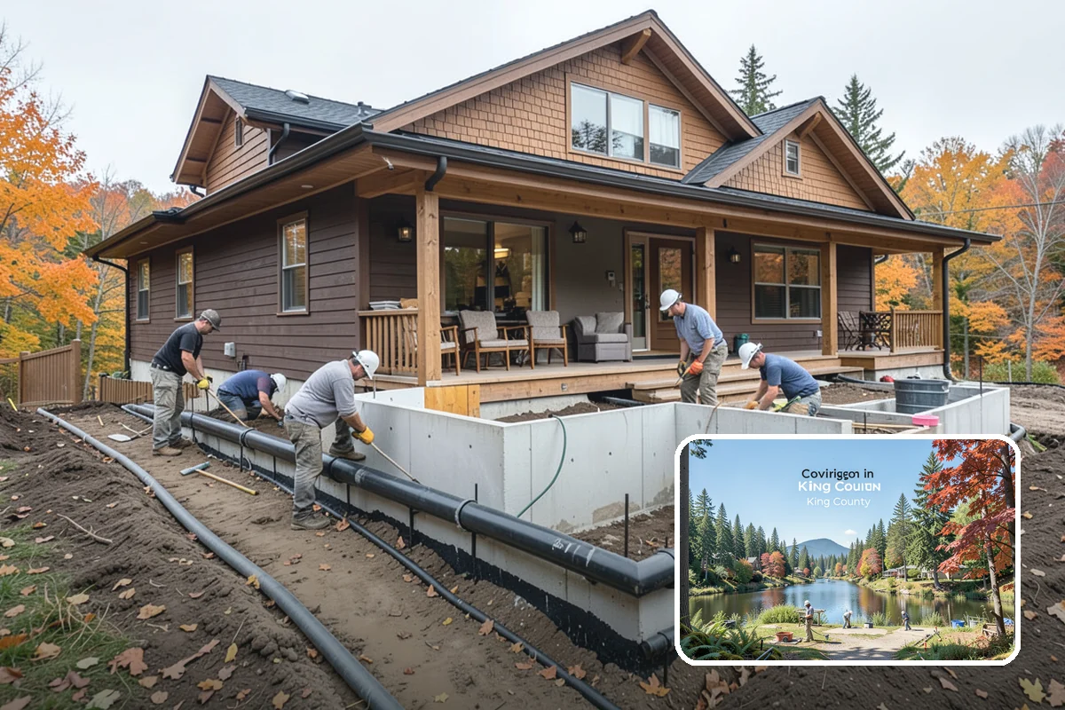 Mudroom Addition in Covington, King County, WA - Contains wet and muddy gear at the entry
