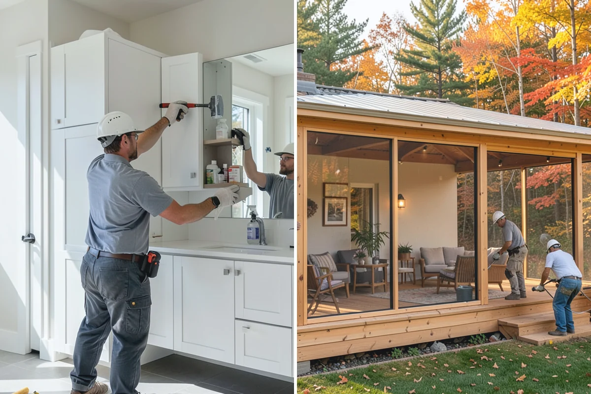 Mudroom Addition in Darrington, Snohomish County, WA - Plan placement at a main or garage entry