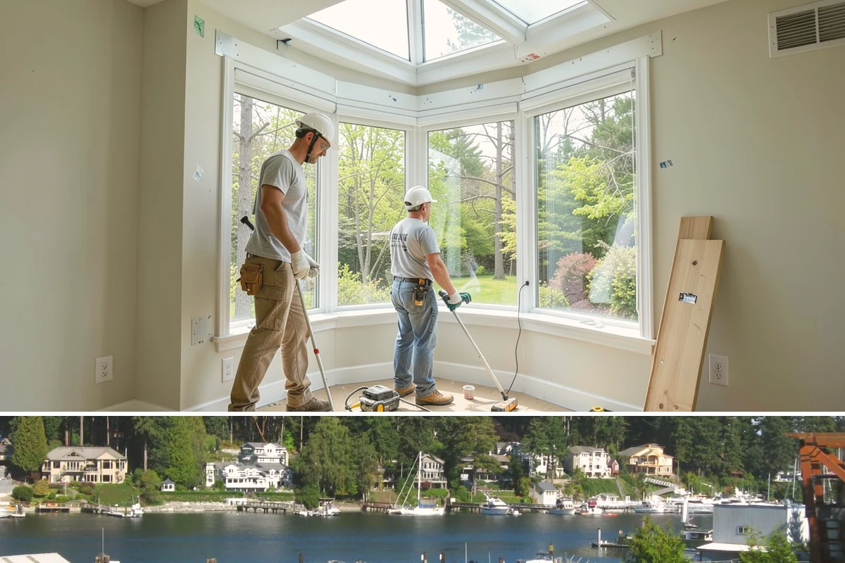 Mudroom Addition in Gig Harbor, Pierce County, WA - A mudroom pays off most ahead of the rainy season, so we prioritize enclosing it before fall.