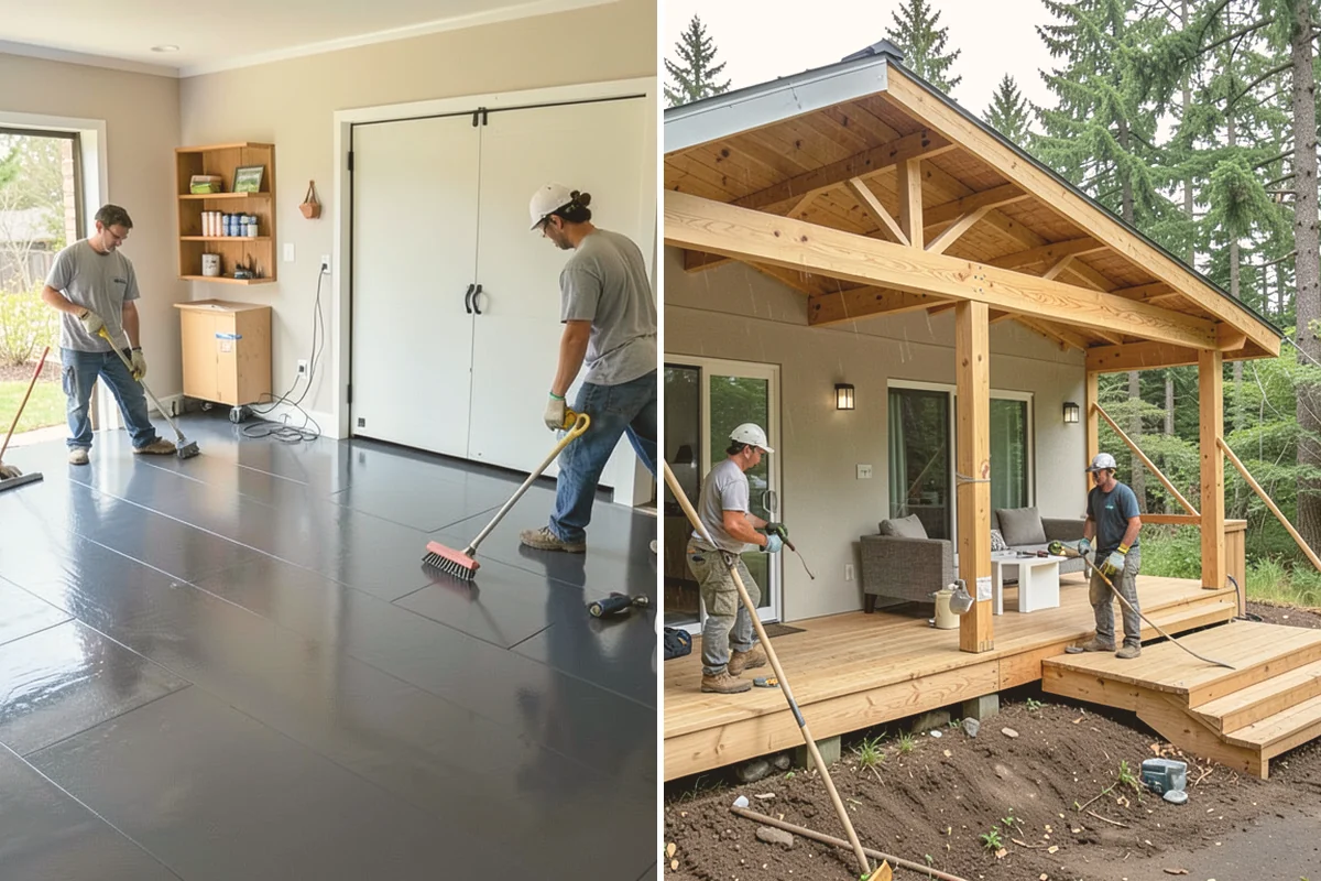 Mudroom Addition in Index, Snohomish County, WA - Plan placement at a main or garage entry