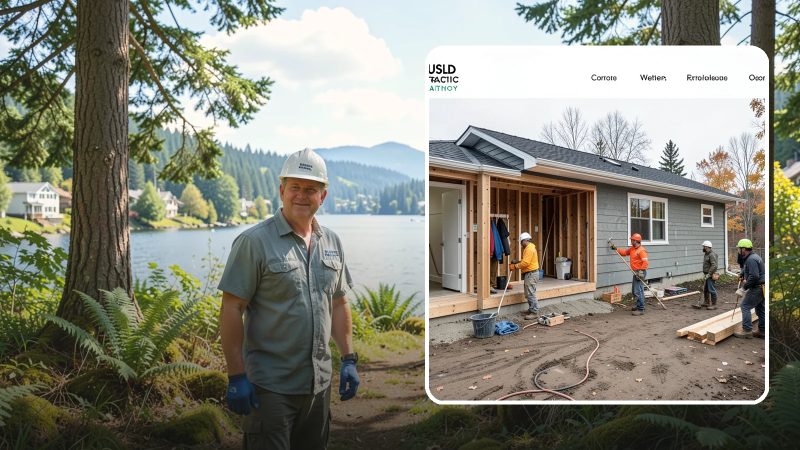 Mudroom Addition in Milton, King County, WA - A mudroom addition creates a hardworking transition space to contain wet coats, muddy boots, and gear.