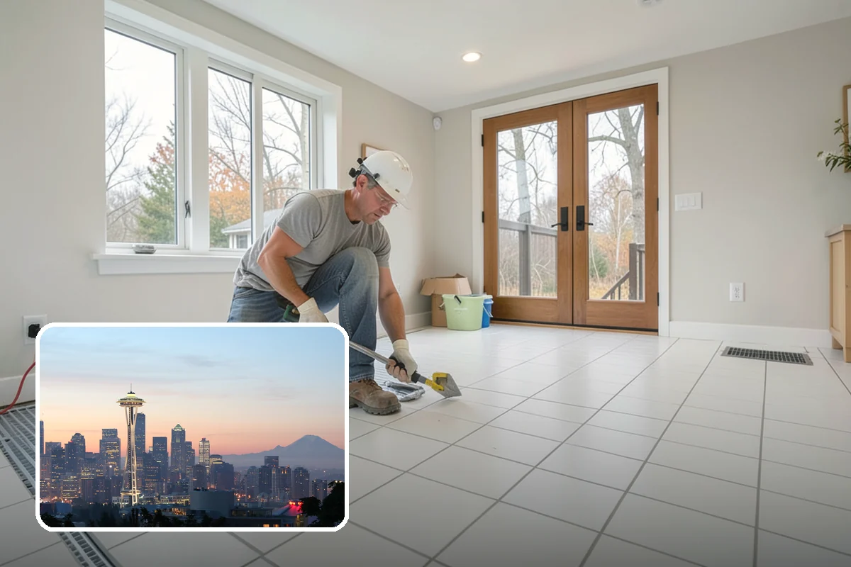 Mudroom Addition in Seattle, King County, WA - Contains wet and muddy gear at the entry