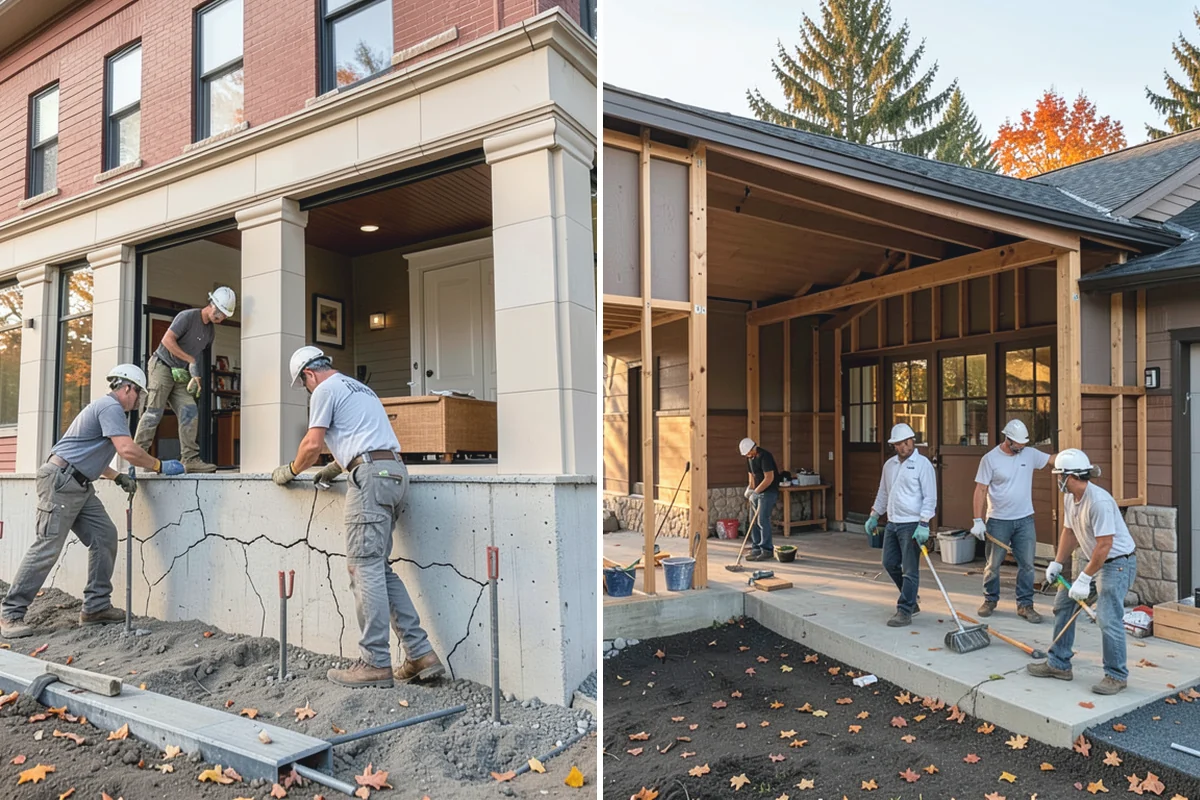 Mudroom Addition in Woodinville, King County, WA - Plan placement at a main or garage entry