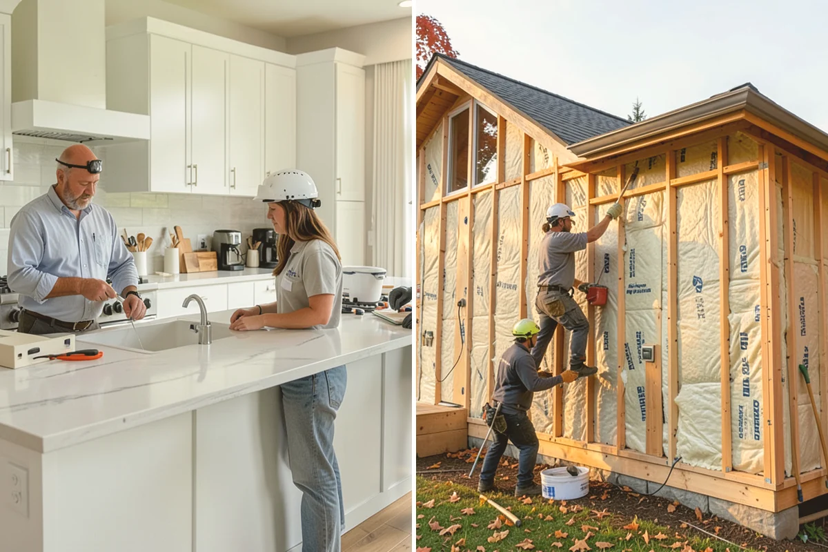 Mudroom Bench Construction in Bellevue, King County, WA - Measure the space and discuss storage needs and style preferences