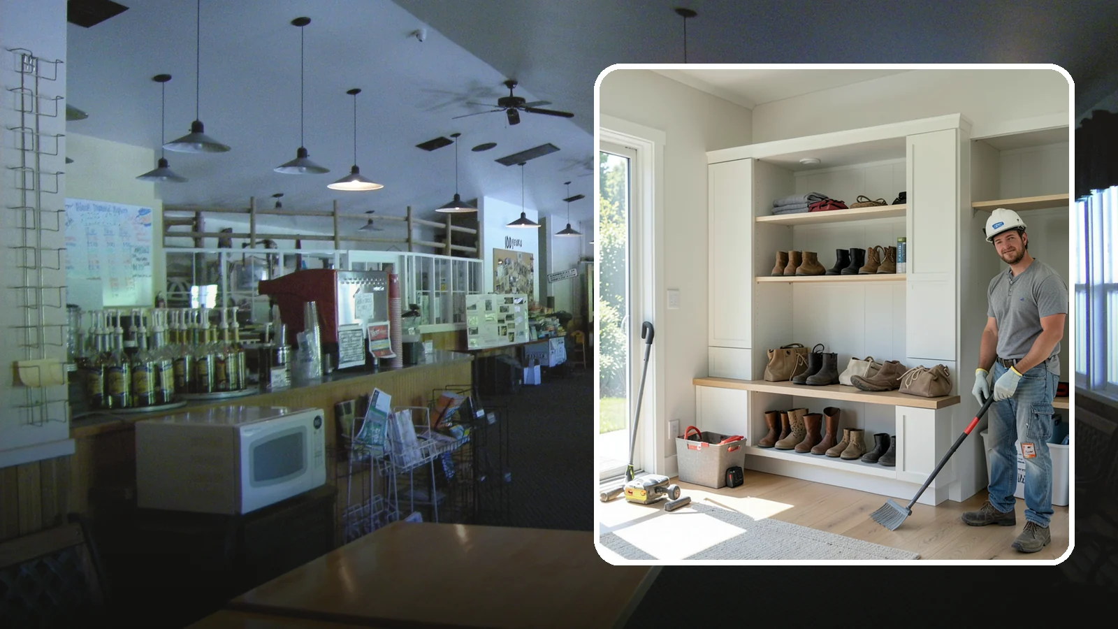 Mudroom Bench Construction in Black Diamond, King County, WA - We build custom mudroom benches with storage sized to corral your family's boots, bags, and rainy-day gear.