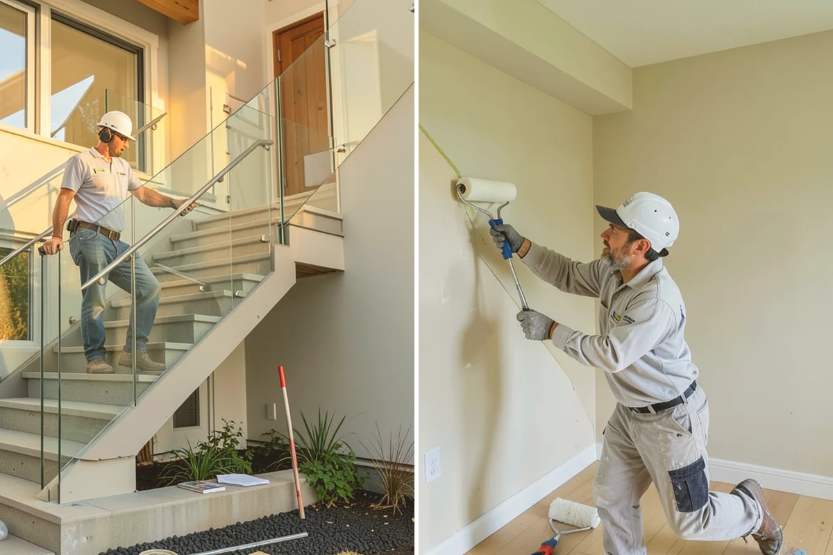 Mudroom Bench Construction in Bothell, King County, WA - Measure the space and discuss storage needs and style preferences