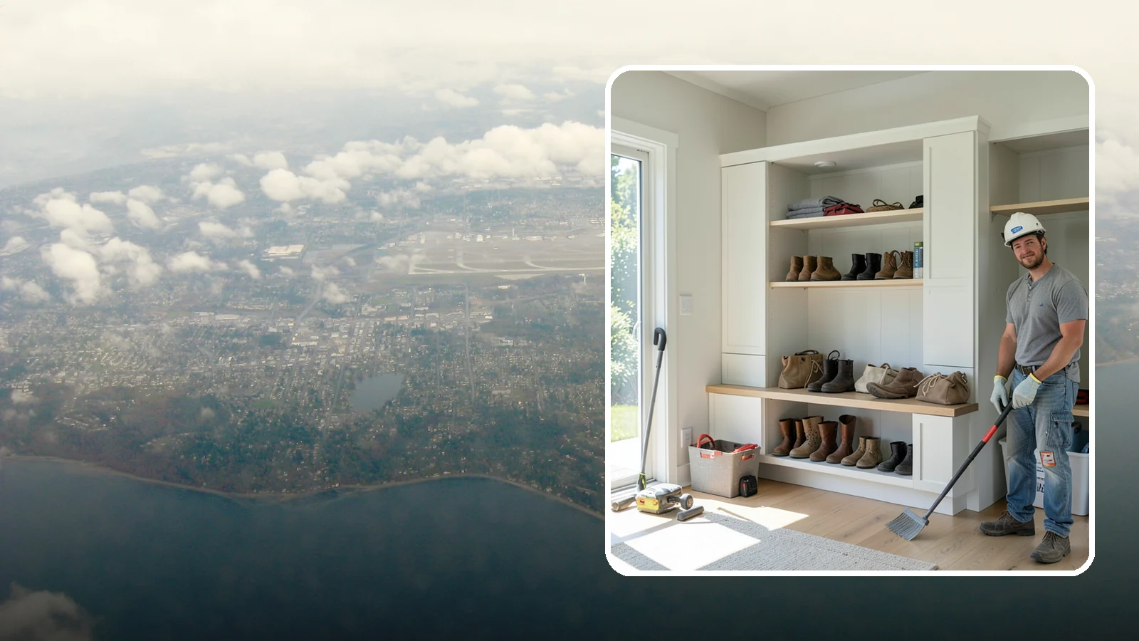 Mudroom Bench Construction in Burien, King County, WA - We build custom mudroom benches with storage sized to corral your family's boots, bags, and rainy-day gear.