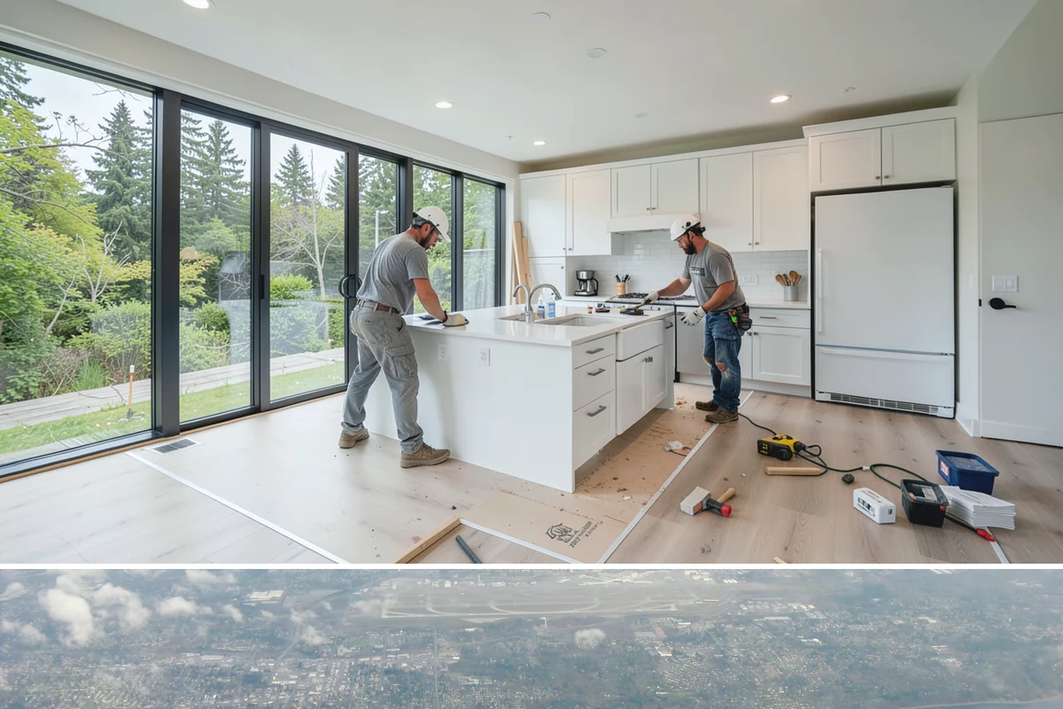 Mudroom Bench Construction in Burien, King County, WA - This project fits well in early autumn so the bench is ready to organize soggy footwear before the heaviest PNW rains arrive.