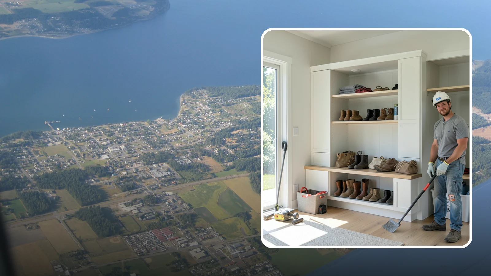 Mudroom Bench Construction in Coupeville, Island County, WA - We build custom mudroom benches with storage sized to corral your family's boots, bags, and rainy-day gear.