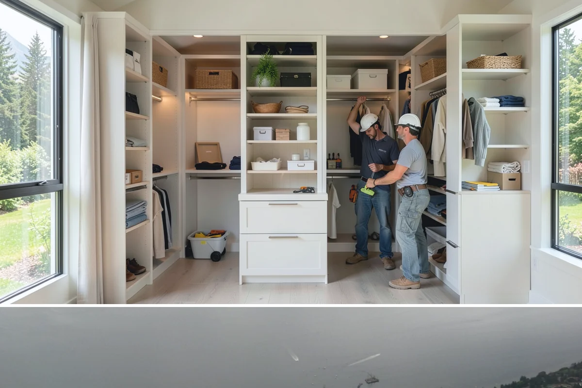 Mudroom Bench Construction in Des Moines, King County, WA - This project fits well in early autumn so the bench is ready to organize soggy footwear before the heaviest PNW rains arrive.