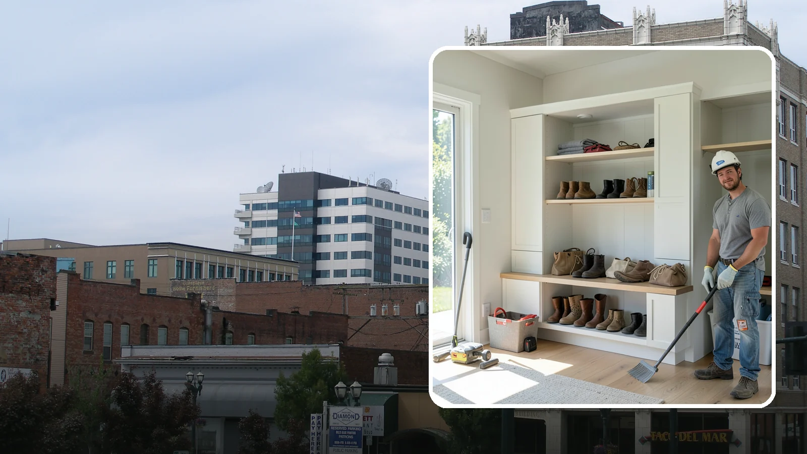 Mudroom Bench Construction in Everett, Snohomish County, WA - We build custom mudroom benches with storage sized to corral your family's boots, bags, and rainy-day gear.