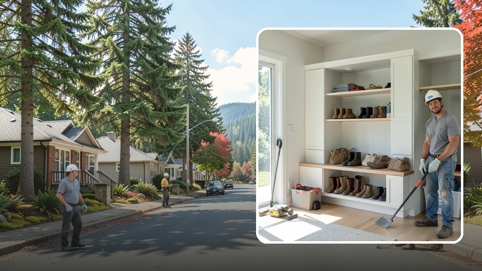 Mudroom Bench Construction in Hunts Point, King County, WA - We build custom mudroom benches with storage sized to corral your family's boots, bags, and rainy-day gear.