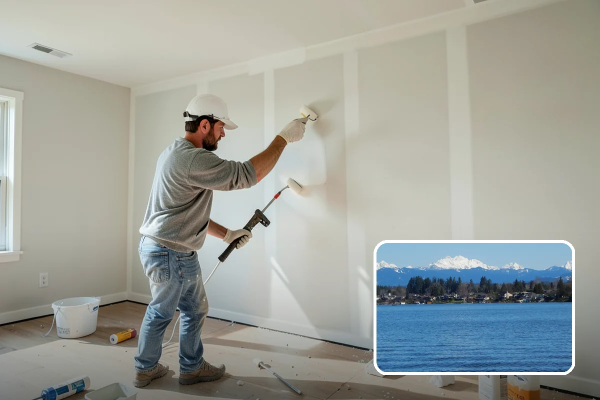 Mudroom Bench Construction in Lake Stevens, Snohomish County, WA - A comfortable seat for pulling boots on and off