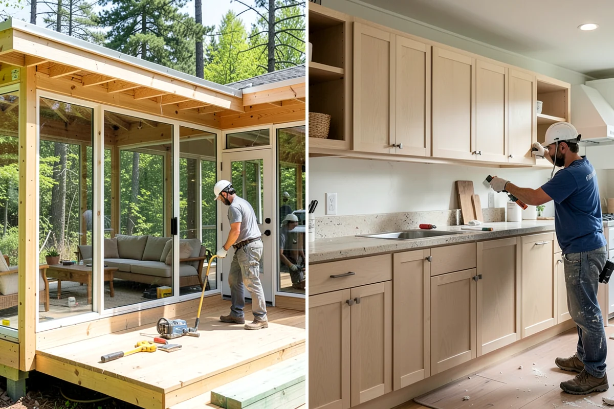 Mudroom Bench Construction in Lyman, Skagit County, WA - Measure the space and discuss storage needs and style preferences