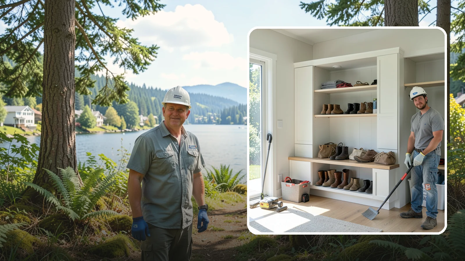 Mudroom Bench Construction in Milton, King County, WA - We build custom mudroom benches with storage sized to corral your family's boots, bags, and rainy-day gear.