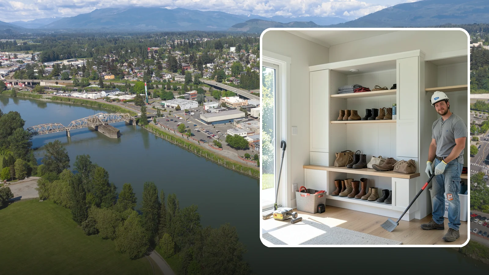 Mudroom Bench Construction in Mount Vernon, Skagit County, WA - We build custom mudroom benches with storage sized to corral your family's boots, bags, and rainy-day gear.