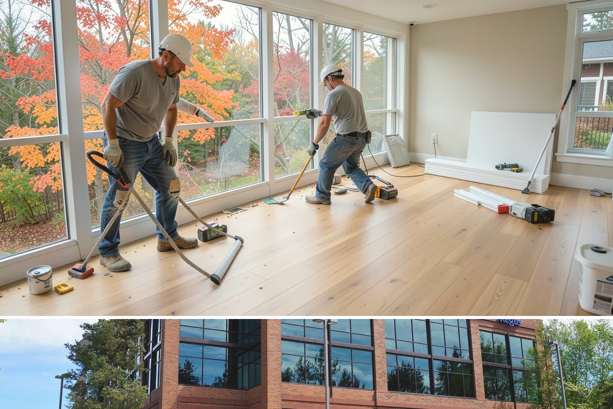 Mudroom Bench Construction in Mountlake Terrace, Snohomish County, WA - This project fits well in early autumn so the bench is ready to organize soggy footwear before the heaviest PNW rains arrive.
