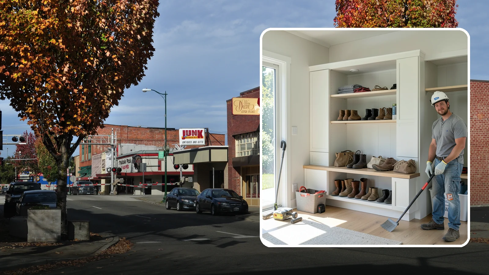 Mudroom Bench Construction in Puyallup, Pierce County, WA - We build custom mudroom benches with storage sized to corral your family's boots, bags, and rainy-day gear.