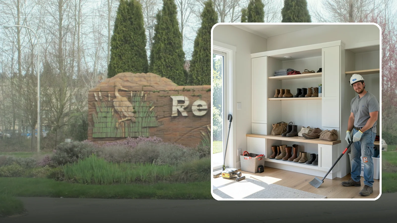 Mudroom Bench Construction in Renton, King County, WA - We build custom mudroom benches with storage sized to corral your family's boots, bags, and rainy-day gear.