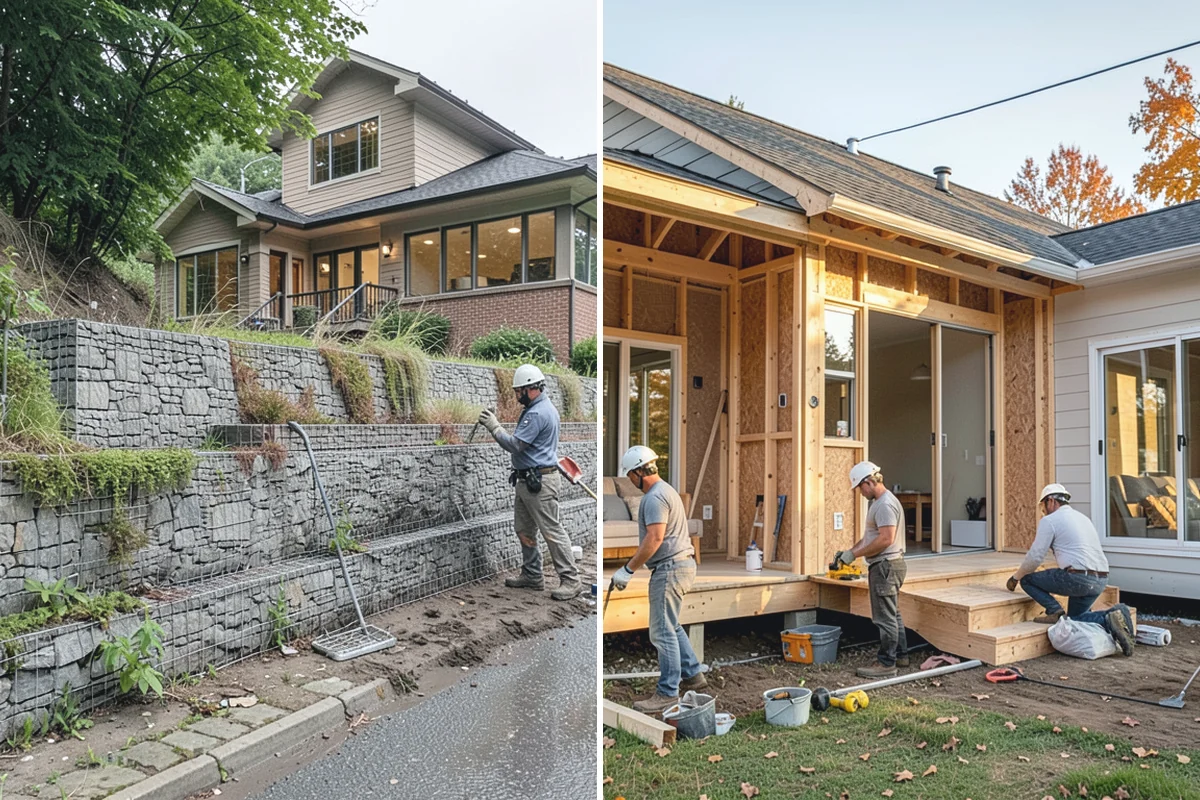 Mudroom Bench Construction in Renton, King County, WA - Measure the space and discuss storage needs and style preferences