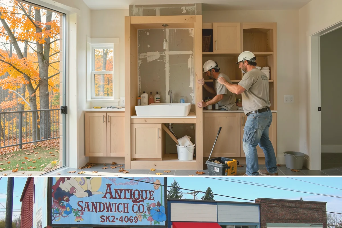 Mudroom Bench Construction in Ruston, Pierce County, WA - This project fits well in early autumn so the bench is ready to organize soggy footwear before the heaviest PNW rains arrive.