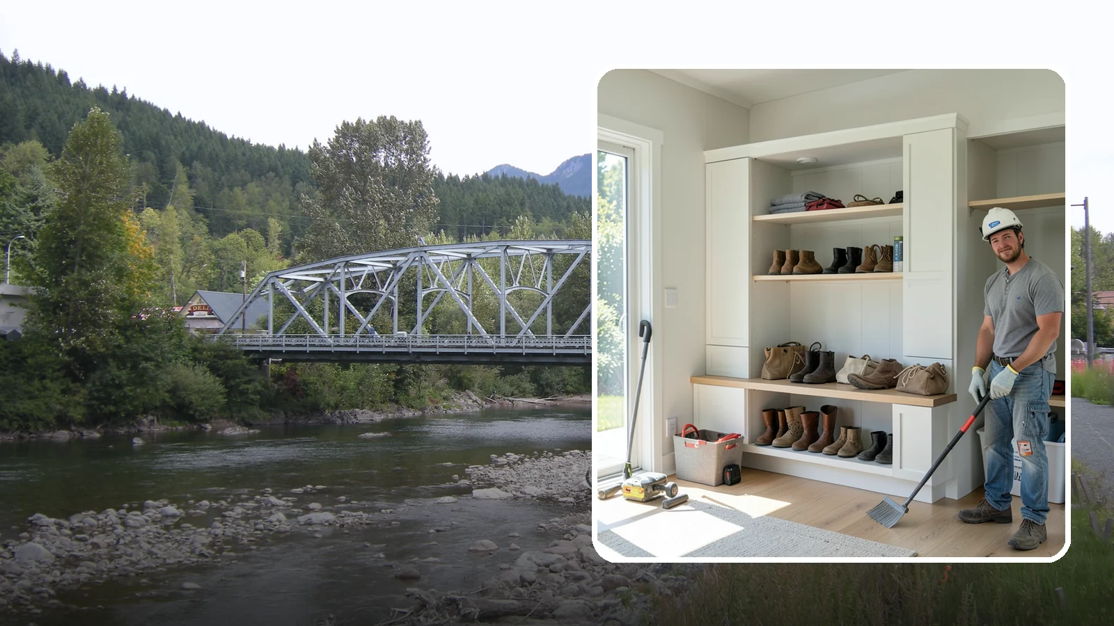 Mudroom Bench Construction in Skykomish, King County, WA - We build custom mudroom benches with storage sized to corral your family's boots, bags, and rainy-day gear.
