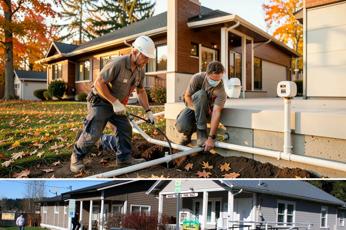 Mudroom Bench Construction in South Prairie, Pierce County, WA - This project fits well in early autumn so the bench is ready to organize soggy footwear before the heaviest PNW rains arrive.