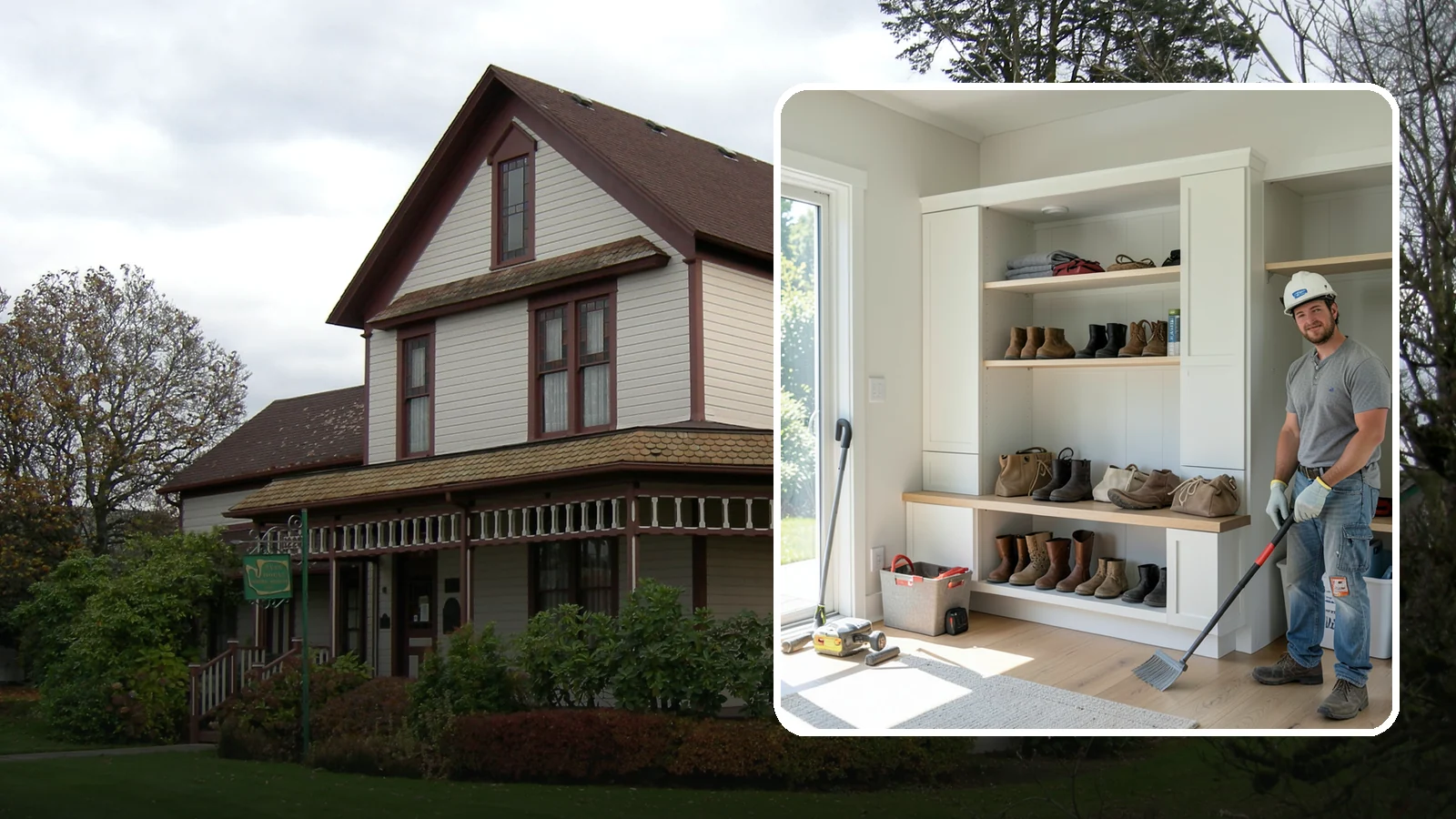 Mudroom Bench Construction in Sumner, Pierce County, WA - We build custom mudroom benches with storage sized to corral your family's boots, bags, and rainy-day gear.