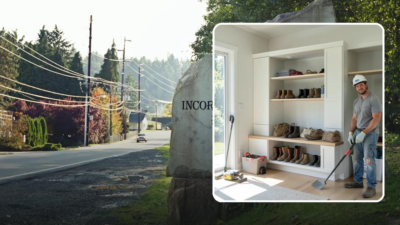Mudroom Bench Construction in Wilkeson, Pierce County, WA - We build custom mudroom benches with storage sized to corral your family's boots, bags, and rainy-day gear.