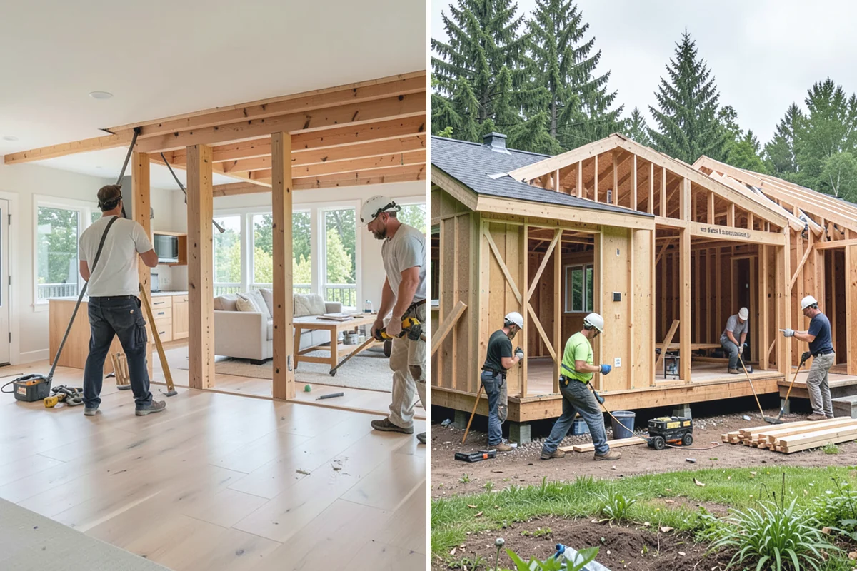 Mudroom Bench Construction in Wilkeson, Pierce County, WA - Measure the space and discuss storage needs and style preferences