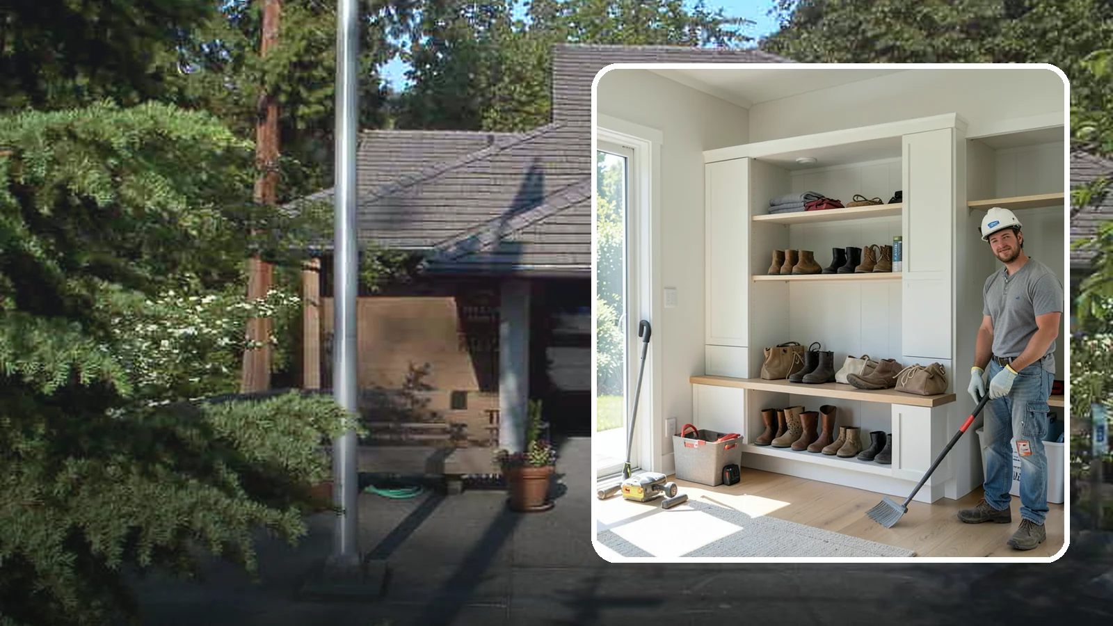 Mudroom Bench Construction in Yarrow Point, King County, WA - We build custom mudroom benches with storage sized to corral your family's boots, bags, and rainy-day gear.