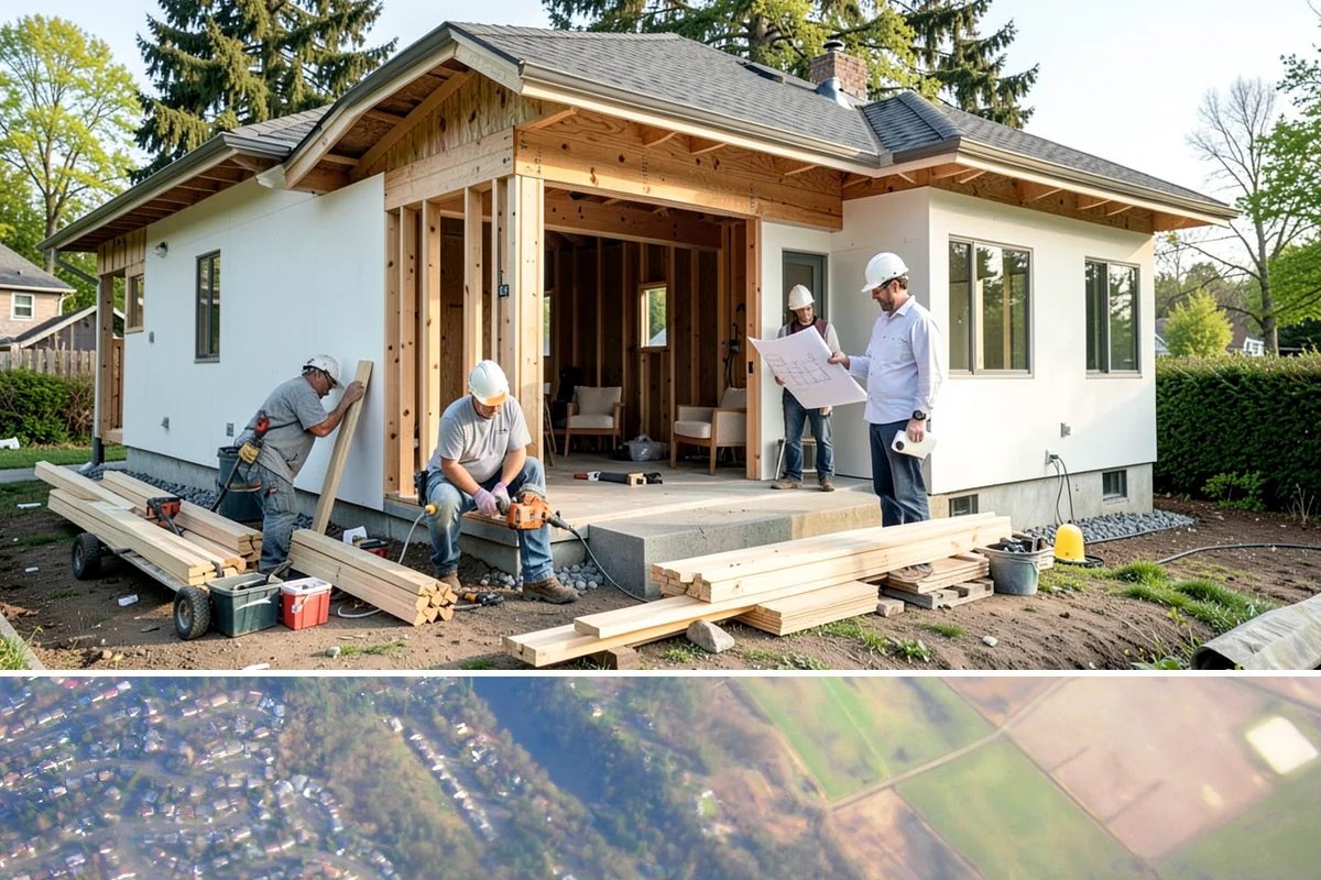 Mudroom Construction in Algona, King County, WA - The dry stretch from June through September is preferred for mudroom construction that opens up exterior walls, minimizing rain...