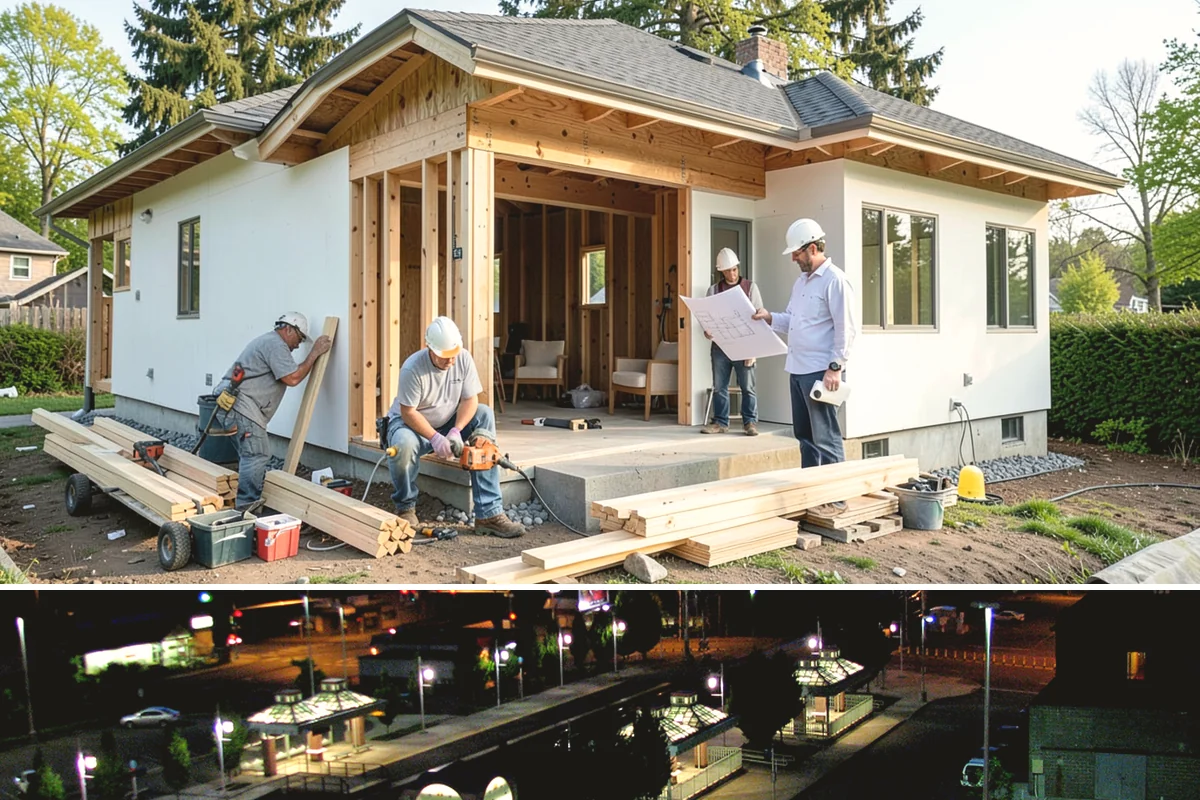 Mudroom Construction in Auburn, King County, WA - The dry stretch from June through September is preferred for mudroom construction that opens up exterior walls, minimizing rain...