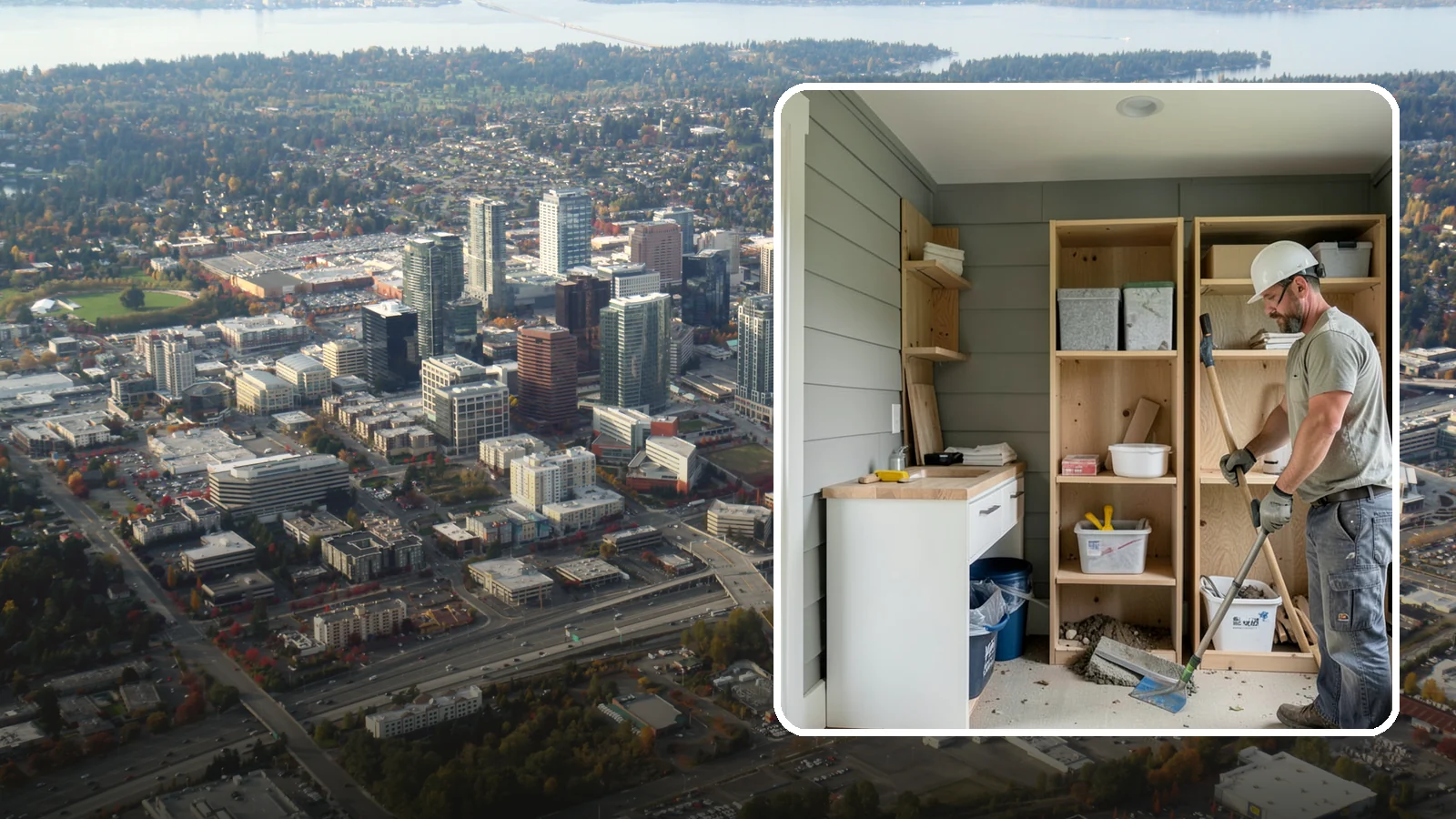 Mudroom Construction in Bellevue, King County, WA - We construct new mudrooms that give Western Washington homes a proper, weatherproof buffer between outside and in.