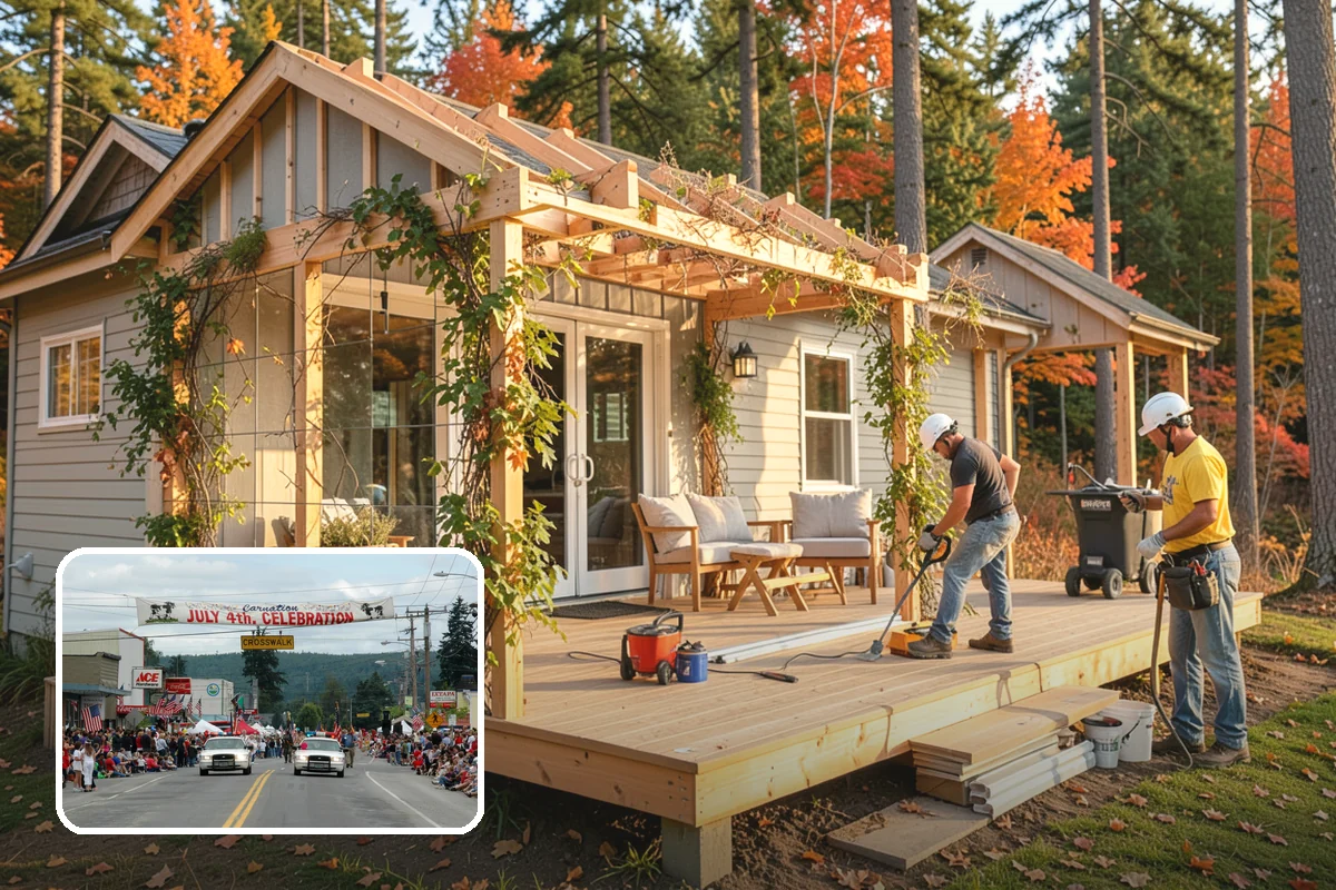Mudroom Construction in Carnation, King County, WA - A true transition zone that shields interiors from mud and moisture