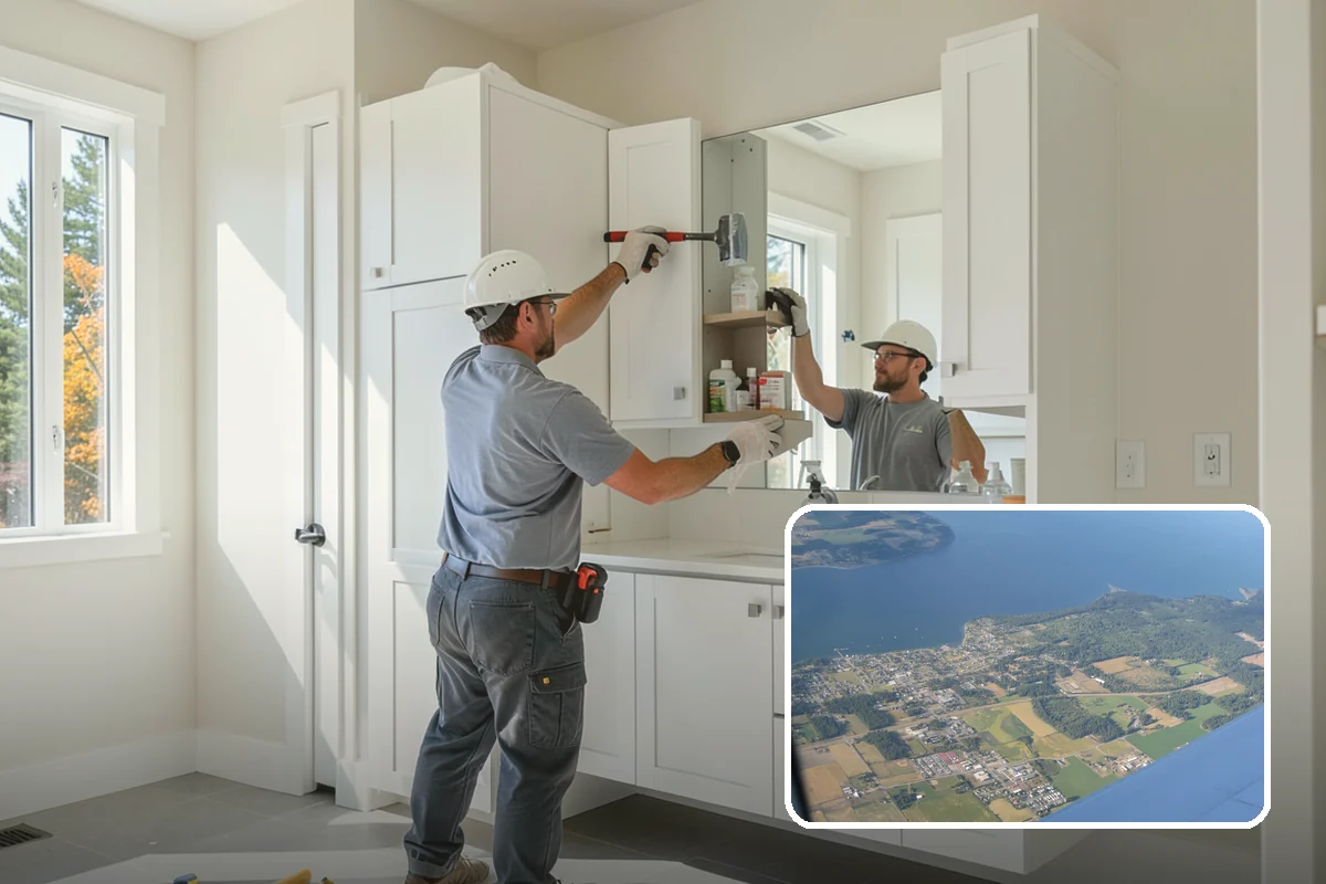 Mudroom Construction in Coupeville, Island County, WA - A true transition zone that shields interiors from mud and moisture
