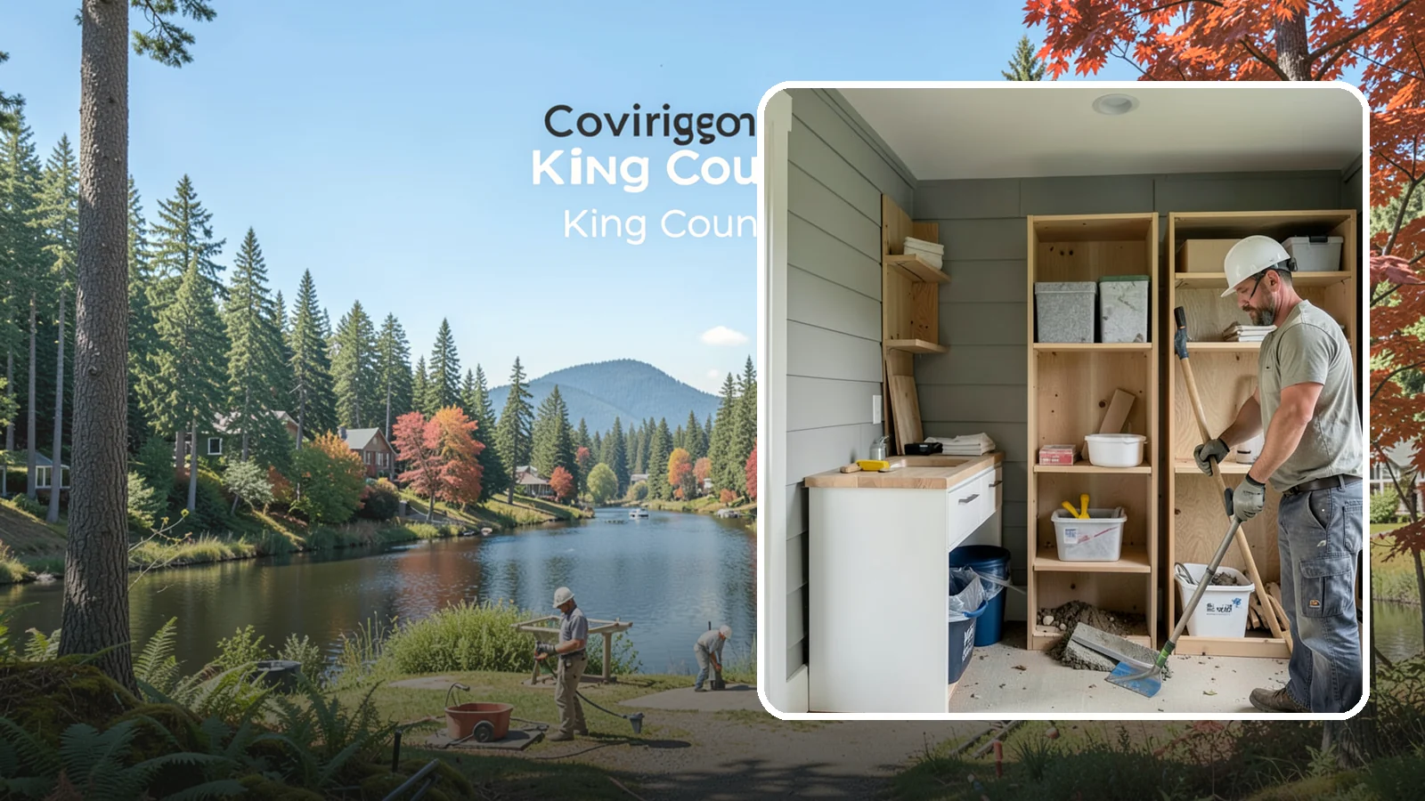 Mudroom Construction in Covington, King County, WA - We construct new mudrooms that give Western Washington homes a proper, weatherproof buffer between outside and in.