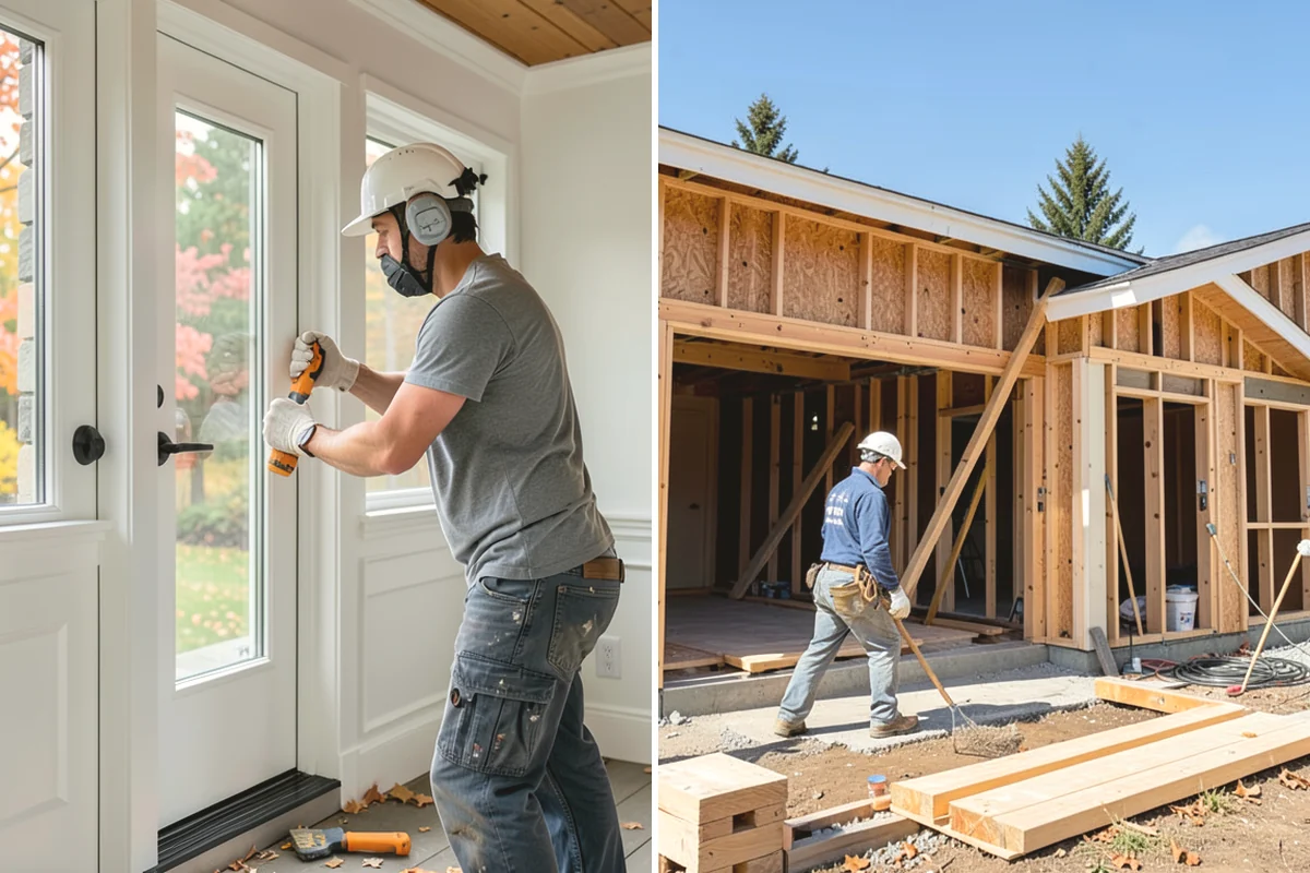 Mudroom Construction in Duvall, King County, WA - Evaluate the entry location and define the room's footprint and function