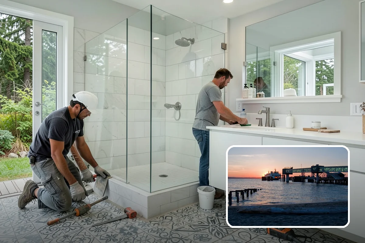 Mudroom Construction in Edmonds, Snohomish County, WA - A true transition zone that shields interiors from mud and moisture