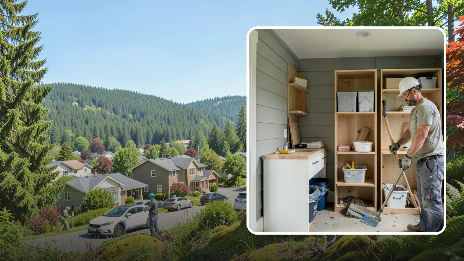 Mudroom Construction in Index, Snohomish County, WA - We construct new mudrooms that give Western Washington homes a proper, weatherproof buffer between outside and in.