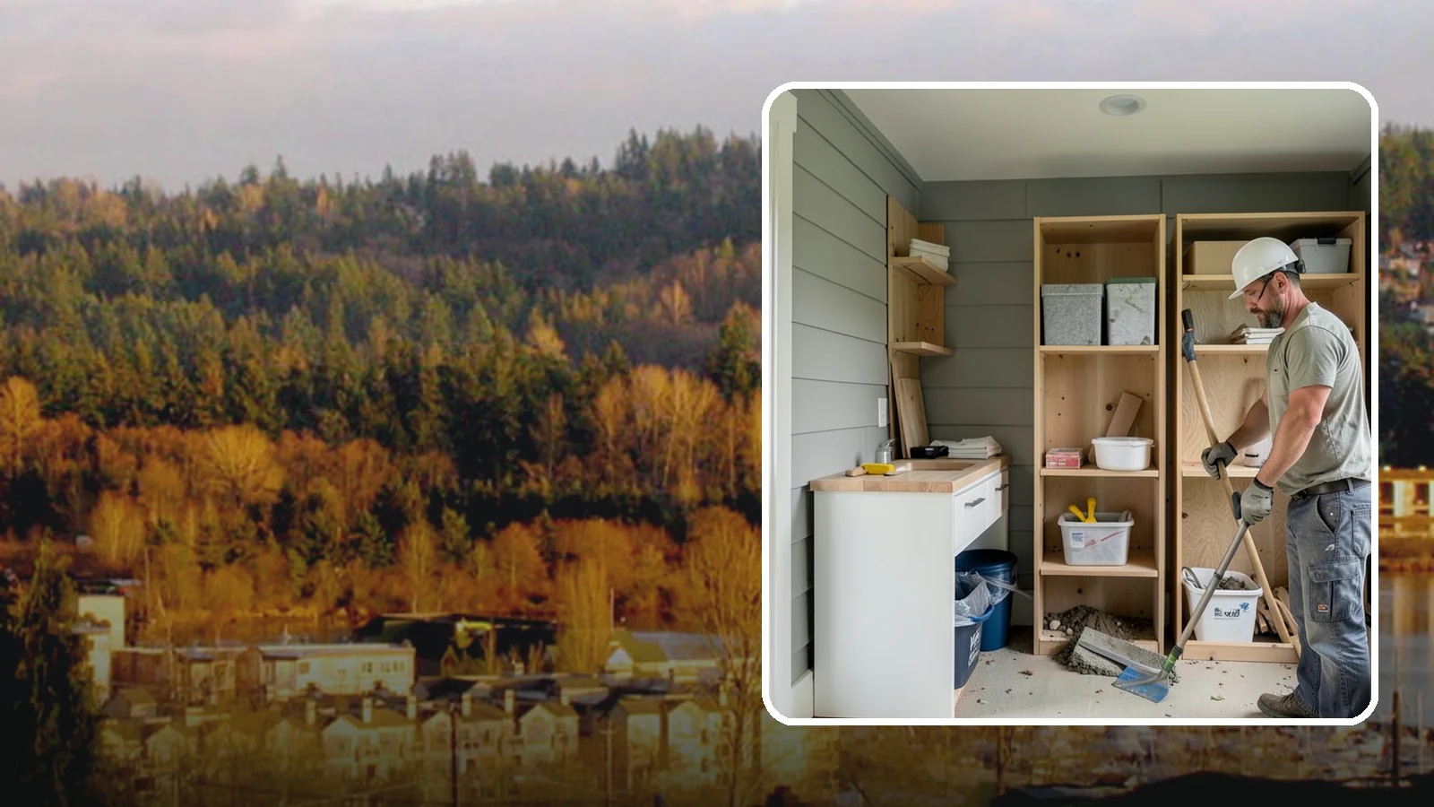 Mudroom Construction in Kenmore, King County, WA - We construct new mudrooms that give Western Washington homes a proper, weatherproof buffer between outside and in.