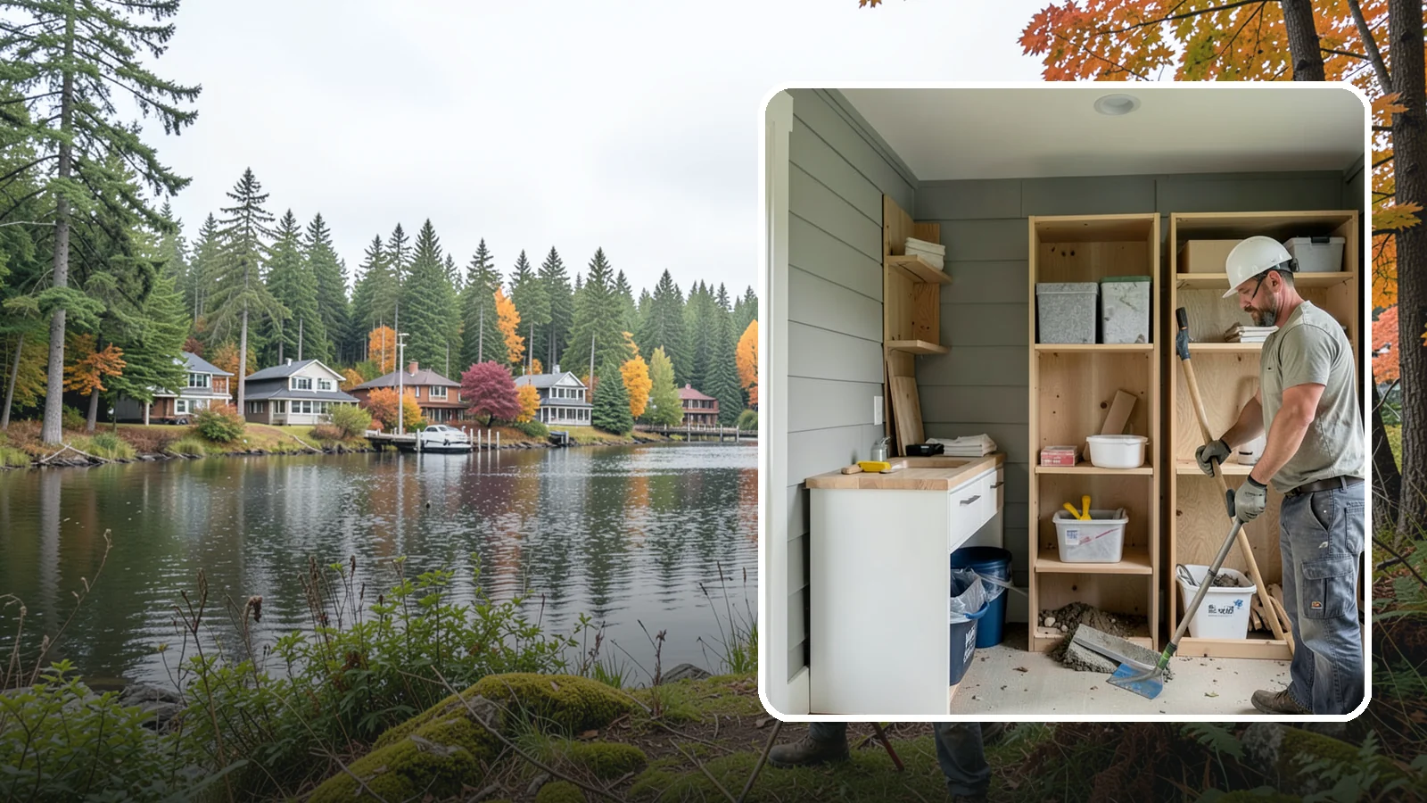 Mudroom Construction in La Conner, Skagit County, WA - We construct new mudrooms that give Western Washington homes a proper, weatherproof buffer between outside and in.