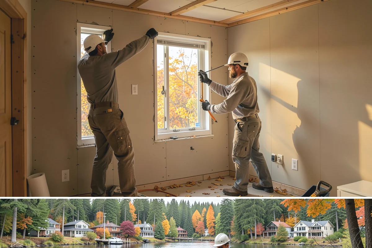Mudroom Construction in La Conner, Skagit County, WA - The dry stretch from June through September is preferred for mudroom construction that opens up exterior walls, minimizing rain...
