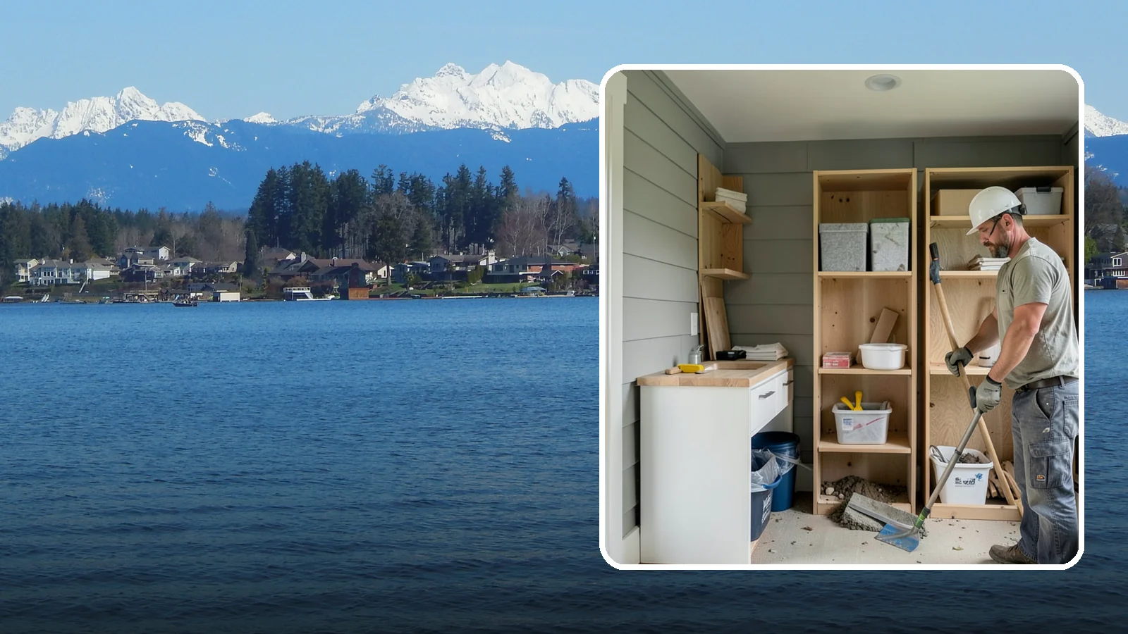 Mudroom Construction in Lake Stevens, Snohomish County, WA - We construct new mudrooms that give Western Washington homes a proper, weatherproof buffer between outside and in.