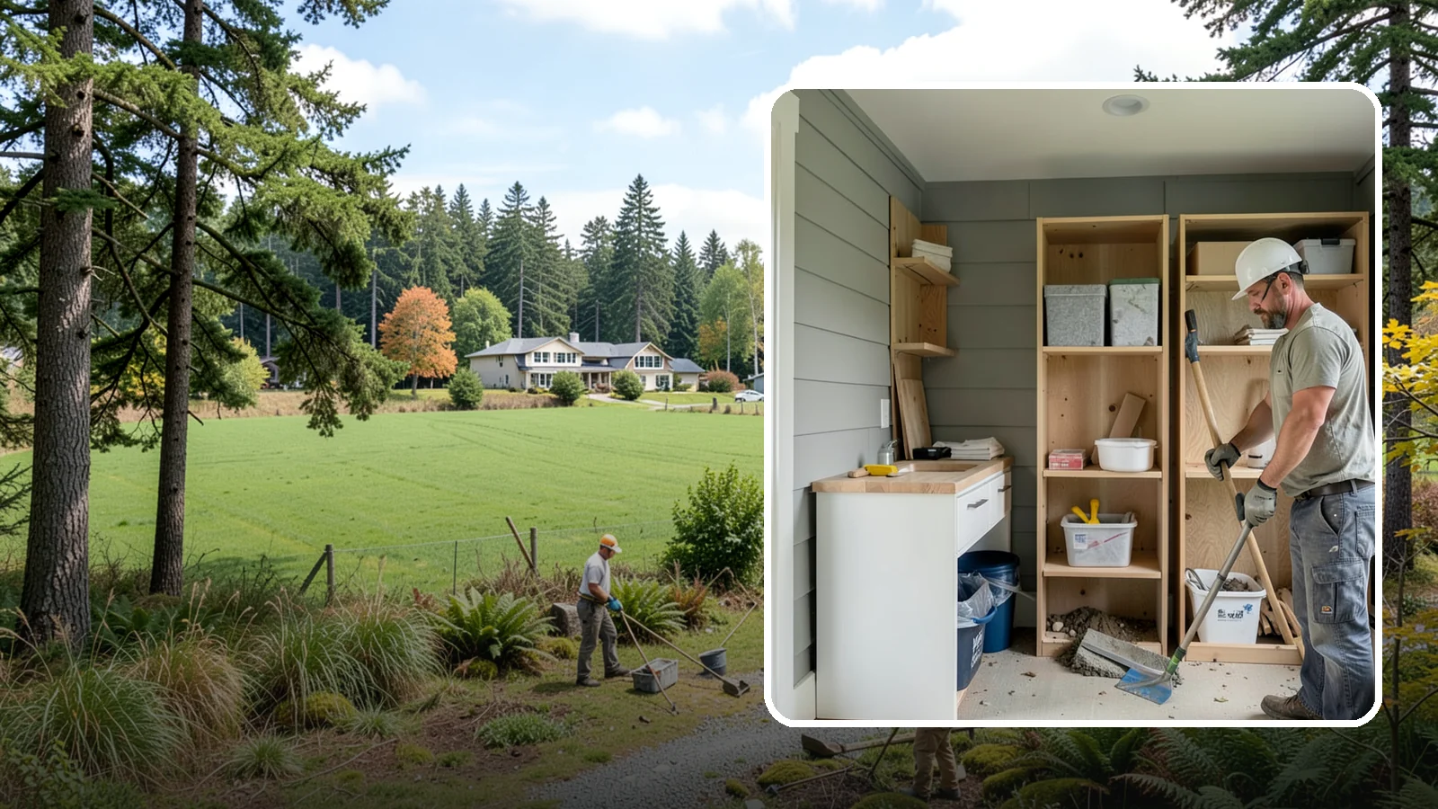 Mudroom Construction in Lyman, Skagit County, WA - We construct new mudrooms that give Western Washington homes a proper, weatherproof buffer between outside and in.