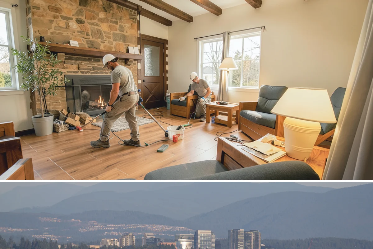 Mudroom Construction in Medina, King County, WA - The dry stretch from June through September is preferred for mudroom construction that opens up exterior walls, minimizing rain...